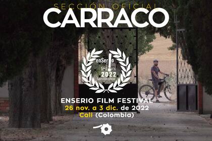 04/12/2022 Cartel de la película Carraco en el Enserio Film Festival de Cali (Colombia). CASTILLA Y LEÓN ESPAÑA EUROPA VALLADOLID CULTURA Carraco/Twitter