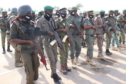05-06-2021 Policías en Nigeria POLITICA AFRICA NIGERIA POLICÍA DE NIGERIA