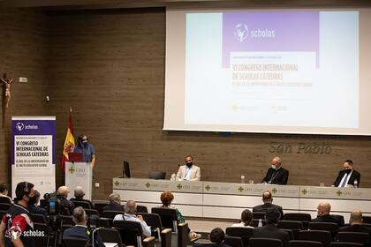 05-07-2021 Participantes de la primera mesa redonda del Congreso Scholas Cátedras ESPAÑA EUROPA SOCIEDAD MADRID SCHOLAS