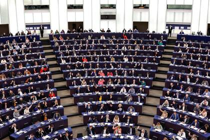 05/05/2022 Pleno del Parlamento Europeo en Estrasburgo POLITICA INTERNACIONAL PARLAMENTO EUROPEO/MATHIEU CUGNOT