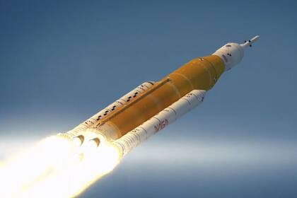 05/08/2022 Recreación del despegue de Artemis I.  La misión Artemis I de la NASA, con la cápsula Orion y su módulo de servicio europeo, ha recibido autorización de lanzamiento a partir del 29 de agosto desde el Centro Espacial Kennedy en Florida.  POLITICA INVESTIGACIÓN Y TECNOLOGÍA NASA