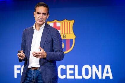 06-10-2021 El director general del FC Barcelona, Ferran Reverter, explica la situación económica del club el 6 de octubre de 2021 DEPORTES FCB