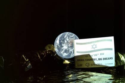 06/03/2019 Selfie de Beresheet desde el espacio POLITICA INVESTIGACIÓN Y TECNOLOGÍA ISRAEL TO THE MOON/TWITTER