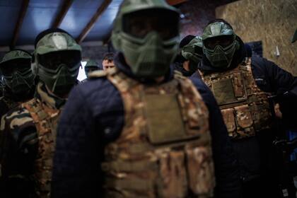 06/03/2022 Soldados ucranianos durante maniobras de entrenamiento. POLITICA Alejandro Martínez Vélez - Europa Press