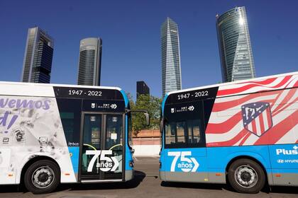 06/05/2022 Autobuses de la EMT para el derbi madrileño DEPORTES AYUNTAMIENTO DE MADRID