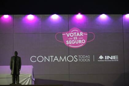 06/06/2021 Cartel animando al voto en las elecciones de México POLITICA CENTROAMÉRICA MÉXICO INE MÉXICO