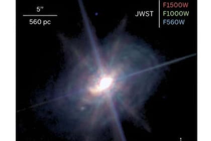 06/08/2024 Una imagen en tres colores de la galaxia ESO 428-G14 capturada por el telescopio espacial James Webb. POLITICA INVESTIGACIÓN Y TECNOLOGÍA NASA, JWST