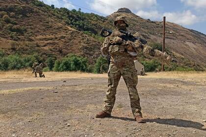 06/09/2021 Militares de Azerbaiyán en Lachín, Nagorno Karabaj POLITICA ARMENIA AZERBAIYÁN MINISTERIO DE DEFENSA DE AZERBAIYÁN