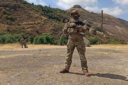 06/09/2021 Militares de Azerbaiyán en Lachín, Nagorno Karabaj POLITICA ARMENIA AZERBAIYÁN MINISTERIO DE DEFENSA DE AZERBAIYÁN