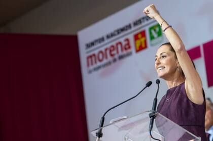 06/09/2023 La candidata a la Presidencia de México por Morena, Claudia Sheinbaum. La dirigencia del partido oficialista Morena ha elegido este miércoles a la exgobernadora de Ciudad de México, Claudia Sheinbaum, como candidata para las elecciones presidenciales del país, que se celebrarán en 2024. POLITICA INTERNACIONAL MORENA