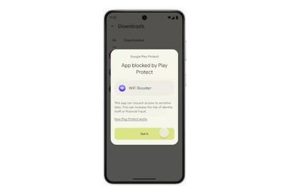07/02/2024 Google prueba en Play Protect una protección mejorada contra el fraude financiero . Google ha anunciado la prueba de una nueva protección contra las aplicaciones que se usan para los fraudes financieros y se descargan desde sitios distintos de Play Store, que analizará y bloqueará la instalación si detecta posible abuso de permisos. POLITICA INVESTIGACIÓN Y TECNOLOGÍA GOOGLE