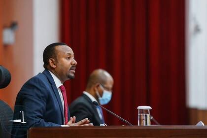 08-06-2020 El primer ministro de Etiopía, Abiy Ahmed, interviene ante el Parlamento POLITICA AFRICA ETIOPÍA INTERNACIONAL OFICINA DEL PRIMER MINISTRO DE ETIOPÍA
