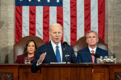 08/02/2023 EEUU.- Biden pide al Congreso una reforma de la Policía y la prohibición de los fusiles de asalto.  El mandatario resalta la necesidad de castigar a los agentes que excedan de sus responsabilidades como en la muerte de Tyre Nichols  POLITICA PRESIDENCIA DE EEUU