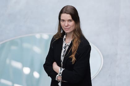 08/03/2024 Emilia Chuina Tomazeli, autora de la tesis doctoral, fotografiada en la UPNA SOCIEDAD UPNA