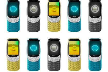 08/05/2024 Nuevos Nokia 3210. Human Mobile Devices (HMD) ha anunciado que el teléfono móvil Nokia 3210, que se lanzó hace ya 25 años, volverá a estar disponible en nuevos colores e incorporará cámara de 2 MP con 'flash', así como la tecnología de comunicaciones 4G. POLITICA INVESTIGACIÓN Y TECNOLOGÍA HMD