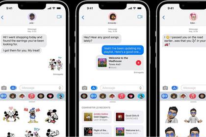 08/11/2023 El servicio iMessage de Apple. POLITICA APPLE