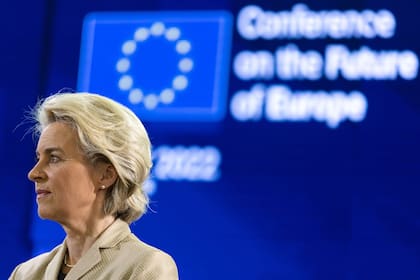09/05/2022 Ursula Von der Leyen, presidenta de la Comisión Europea POLITICA INTERNACIONAL PARLAMENTO EUROPEO/ MATHIEU CUGNOT