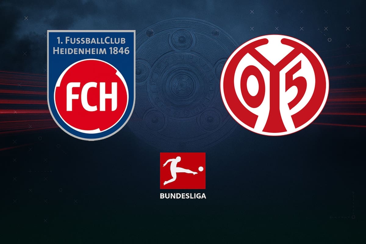 1. FC Heidenheim 1846 y 1. FSV Mainz 05 disputaron uno de los encuentros de la jornada del fútbol aleman