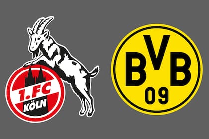1. FC Köln y Borussia Dortmund disputaron uno de los encuentros de la jornada del fútbol aleman