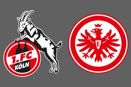 1. FC Köln y Eintracht Frankfurt disputaron uno de los encuentros de la jornada del fútbol aleman