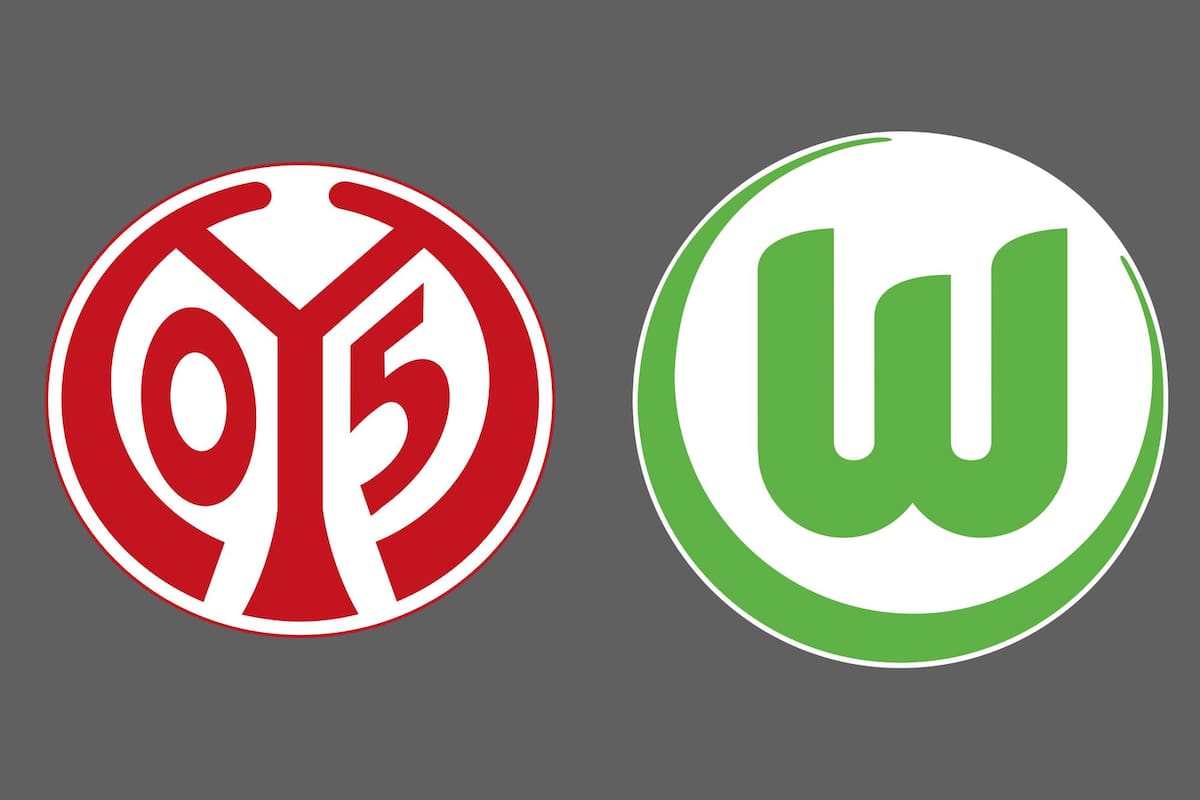 1. FSV Mainz 05 y VfL Wolfsburg disputaron uno de los encuentros de la jornada del fútbol aleman