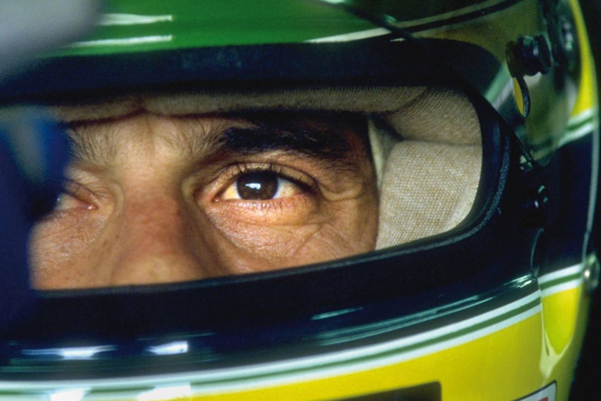 1 MAY 1994: ARYTON SENNA OF BRAZIL SITS IN HIS WILLIAMS RENAULT IN THE PITS WHILE HIS CAR IS PREPARED FOR THE SAN MARINO GRAND PRIX, IMOLA. MICHAEL SCHUMACHER (BENETTON FORD) WON THE RACE WITH NICOLA LARINI (FERRARI) AND MIKA HAKKINEN (MCLAREN PEUGEOT)COMING SECOND AND THIRD RESPECTIVELY.