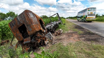 1-Restos de un accidente, en General Mosconi