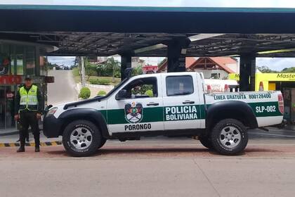 10-02-2020 Un vehículo de la Policía de Bolivia POLITICA SUDAMÉRICA BOLIVIA POLICÍA DE BOLIVIA