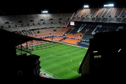 10-03-2020 Gradas vacías del estadio de Mestalla COMUNIDAD VALENCIANA ESPAÑA EUROPA DEPORTES VALENCIA LOF/EUROPA PRESS