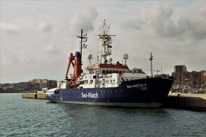 10/03/2022 El barco de rescate humanitario Sea Watch 4, en el Puerto de Vinaròs POLITICA COMUNIDAD VALENCIANA ESPAÑA EUROPA CASTELLÓN SOCIEDAD GRUP DE SUPORT L'AURORA
