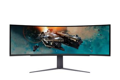 10/05/2023 LG Ultragear 49GR85DC. LG Electronics ha lanzado un nuevo monitor enfocado al 'gaming', UltraGear 49GR85DC, equipado con una pantalla curva de 49 pulgadas, con una relación de aspecto de 32:9 y una frecuencia de actualización de 240 Hz. POLITICA INVESTIGACIÓN Y TECNOLOGÍA LG ELECTRONICS