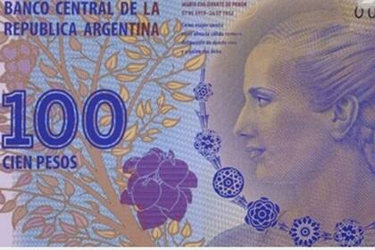 10/07/2013 Pesos argentinos con imagen Eva Perón ECONOMIA POLÍTICA ARGENTINA SUDAMÉRICA GOB.AR