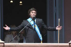 10/12/2023 Javier Milei el día de su toma de posesión como presidente de Argentina POLITICA SUDAMÉRICA ARGENTINA NACHO SÁNCHEZ - TÉLAM