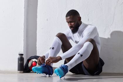 11/04/2023 El defensa internacional alemán Antonio Rüdiger es el nuevo 'fichaje' de la multinacional de material deportivo Under Armour. ESPAÑA EUROPA MADRID DEPORTES UNDER ARMOUR