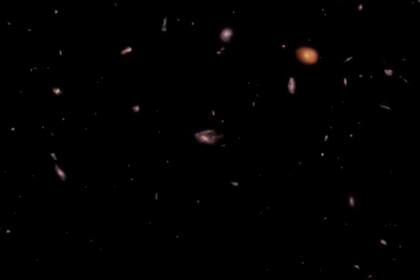 11/07/2023 Vuelo 3D entre miles de galaxias con imágenes tomadas por WEBB.  Una nueva visualización en 3D de la NASA muestra unas 5.000 galaxias dentro de una pequeña parte de la encuesta CEERS (Cosmic Evolution Early Release Science) del telescopio espacial James Webb.  POLITICA INVESTIGACIÓN Y TECNOLOGÍA NASA/ESA/CSA