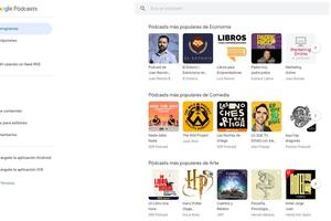 11/12/2023 Interfaz de Google Podcasts POLITICA INVESTIGACIÓN Y TECNOLOGÍA GOOGLE PODCASTS