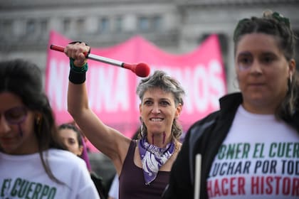 11° Marcha Ni Una Menos en el Congreso. 3J de 2026. Protesta en reclamo, entre otros, por los tres últimos femicidios de Agostina, Dulce y Noelia
