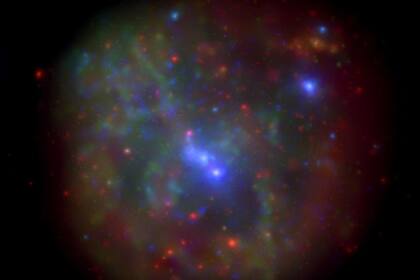 12-01-2022 Esta imagen de rayos X del centro galáctico fusiona todas las observaciones de Swift desde 2006 hasta 2013. Sagitario A está en el centro. POLITICA INVESTIGACIÓN Y TECNOLOGÍA NASA/SWIFT/N. DEGENAAR