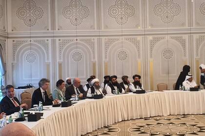 12-10-2021 Reunión de los talibán con delegaciones de EEUU, la UE y otros países occidentales. POLITICA TWITTER @QAHARBALKHI (MINISTERIO DE EXTERIORES)