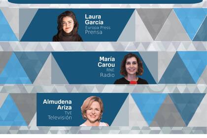 12/05/2023 Fallo de los Premios Salvador de Madariaga.. Las periodistas Laura García, de Europa Press, María Carou, de RNE, y Almudena Ariza, de TVE, han sido galardonadas con los premios de periodismo Isabel de Madariaga en las categorías de prensa, radio y televisión respectivamente, según ha informado la Comisión Europea a través de Twitter. POLITICA COMISIÓN EUROPEA