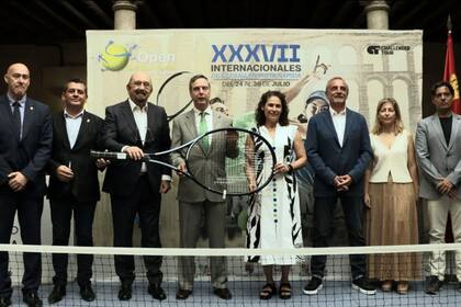 12/07/2023 Presentación del Open Castilla y León Villa de El Espinar de tenis en Segovia DEPORTES OPEN CASTILLA Y LEÓN VILLA DE EL ESPINAR