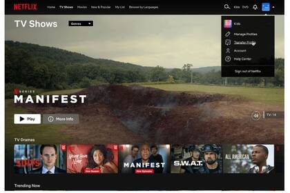 12/07/2023 Transferencia de perfiles en Netflix POLITICA INVESTIGACIÓN Y TECNOLOGÍA NETFLIX