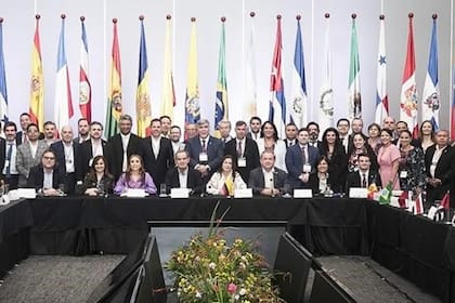 12/12/2023 Participantes en el VI Foro Iberoamericano de la Mipyme, en Medellín (Colombia) ESPAÑA EUROPA ECONOMIA MADRID CEIB