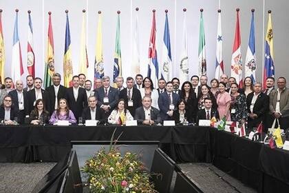 12/12/2023 Participantes en el VI Foro Iberoamericano de la Mipyme, en Medellín (Colombia) ESPAÑA EUROPA ECONOMIA MADRID CEIB