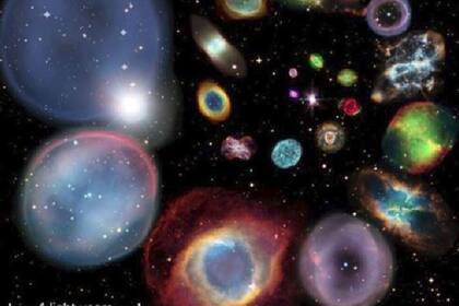 13/07/2023 Un collage ahora icónico que muestra 22 PNe individuales bien conocidos, dispuestos artísticamente en un patrón en espiral por orden de tamaño físico aproximado. POLITICA INVESTIGACIÓN Y TECNOLOGÍA ESA/HUBBLE AND NASA, ESO, NOAO/AURA/NSF