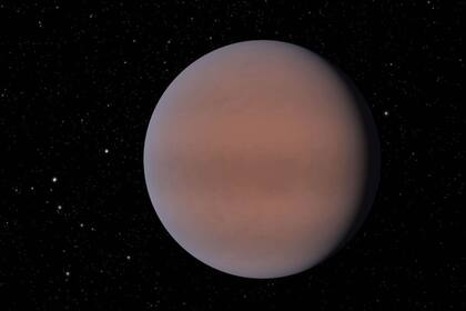 14-01-2022 Ilustración de un "súper Neptuno", TOI-674 b, con una atmósfera que, según un estudio reciente, incluye vapor de agua. POLITICA INVESTIGACIÓN Y TECNOLOGÍA NASA/JPL-CALTECH