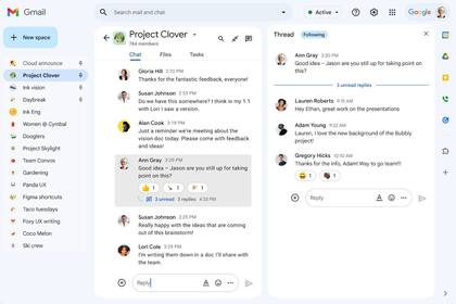 14/04/2023 Espacios de Google Chat POLITICA INVESTIGACIÓN Y TECNOLOGÍA GOOGLE