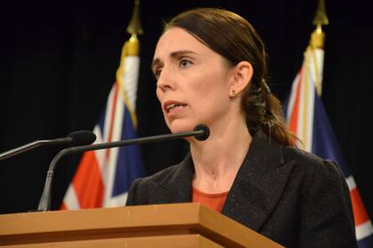 15 March 2019, New Zealand, Wellington: Prime Minister of New Zealand Jacinda Ardern speaks during a press conference following a mass shooting in Christchurch, during which at least 49 people have been killed after extremist gunmen targeted worshippers at the Deans Avenue Mosque and the Linwood mos