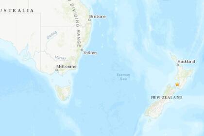 15/02/2023 Terremoto de magnitud 6 en la escala abierta de Richter en Nueva Zelanda SOCIEDAD OCEANÍA NUEVA ZELANDA INTERNACIONAL USGS