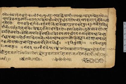 15/12/2022 Una página de una copia del siglo XVIII del Dhatupaṭha de Panini en poder de la Biblioteca de la Universidad de Cambridge. POLITICA INVESTIGACIÓN Y TECNOLOGÍA CAMBRIDGE UNIVERSITY LIBRARY
